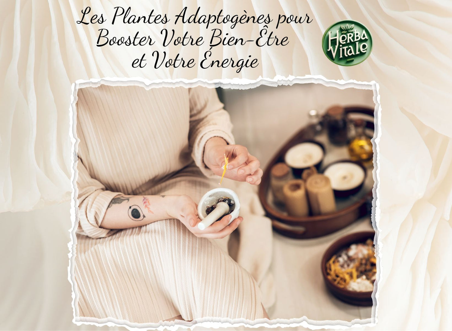 Femme écrase ses plantes et ses racines dans un pot