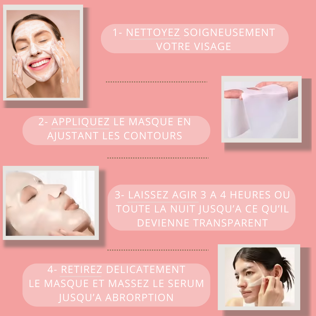 Masque Visage Bio-Collagène pack de 5